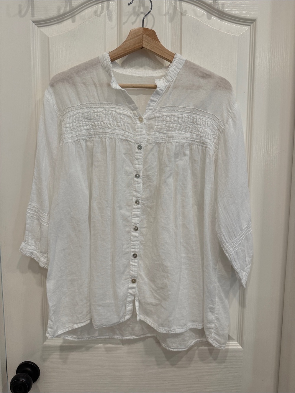 JP and Mattie cotton button down shirt
